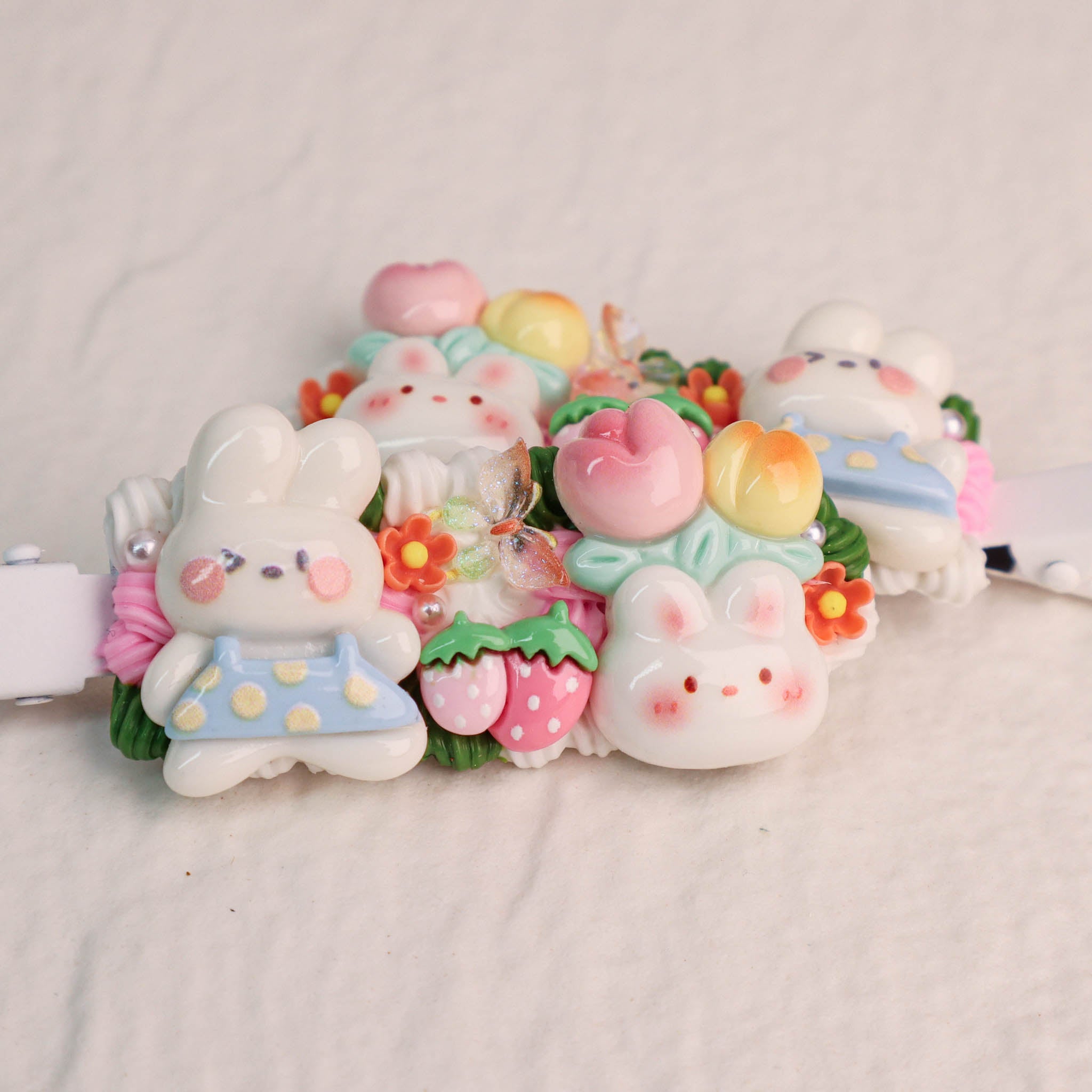 ๐ Rosy Glow ๐ Cute Handmade Hair Clip Pastal Pink